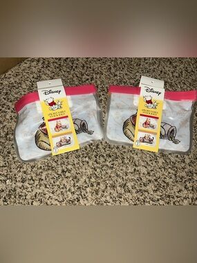 Disney Winnie the Pooh Reusable Snack Bags - Pink, Cream